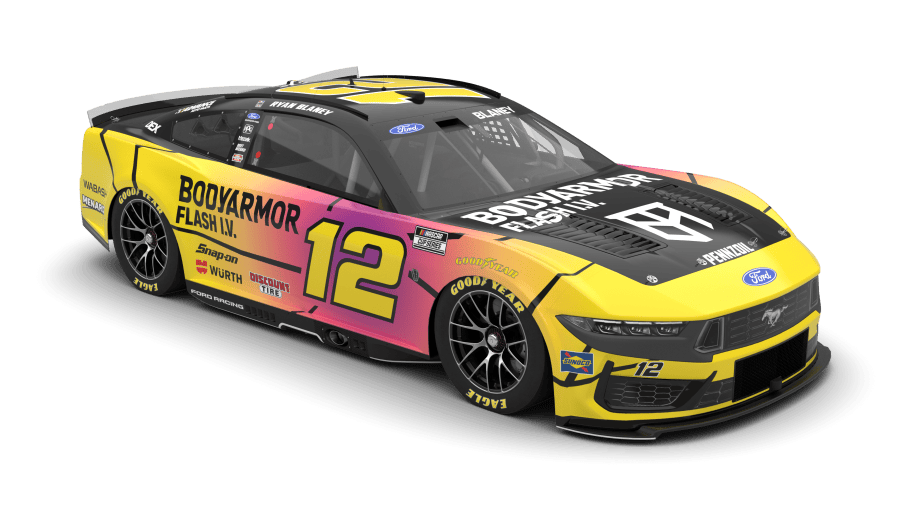 A graphic depicting the No. 12 Ford.