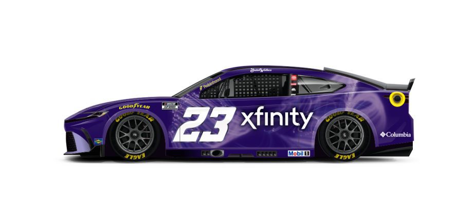 A graphic depicting the No. 23 Toyota.