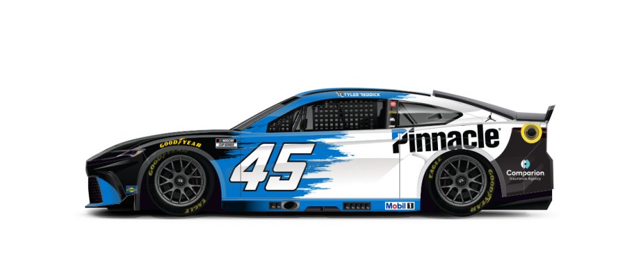 A graphic depicting the No. 45 Toyota.