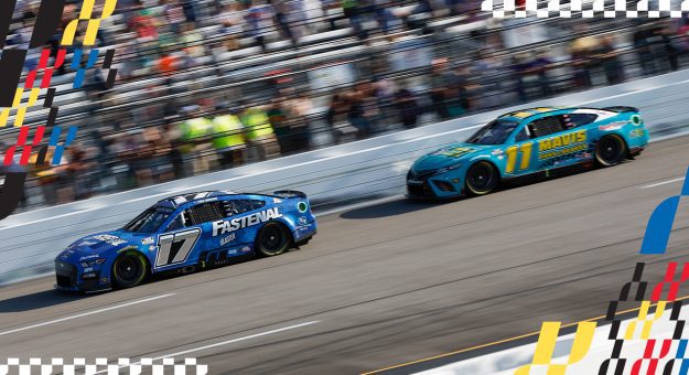 Richmond revisited: Buescher holds off Hamlin on late restart
