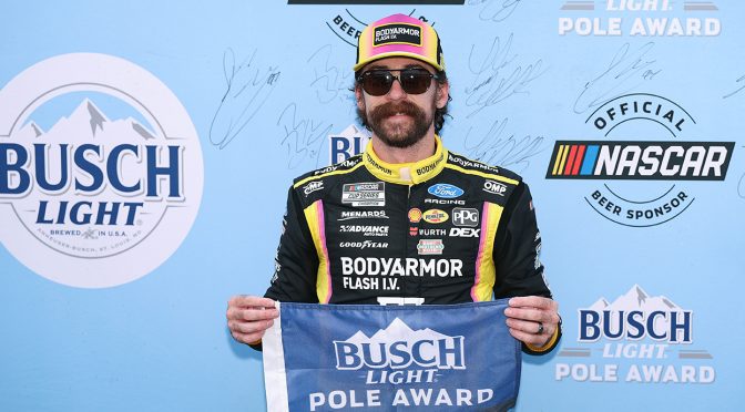 Featured image for Ryan Blaney banks Busch Light Pole Award at Richmond Raceway