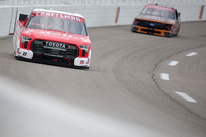 Kaden Honeycutt drives at Richmond.