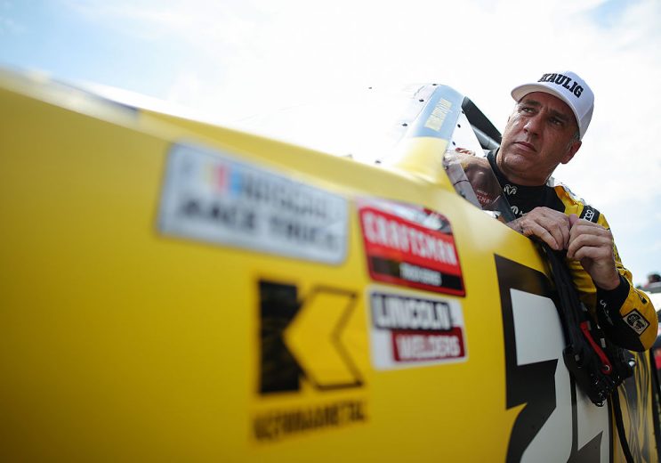 Elliott Sadler enters his truck at Richmond.