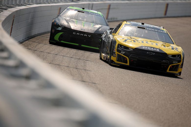 Carson Hocevar and Riley Herbst drive at Richmond.