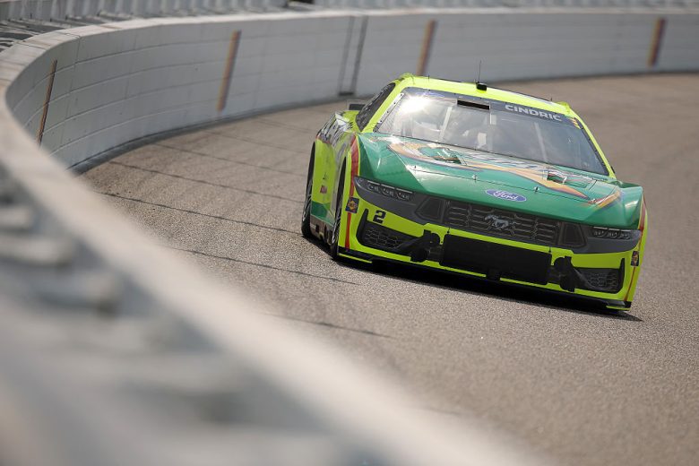 Austin Cindric drives at Richmond.