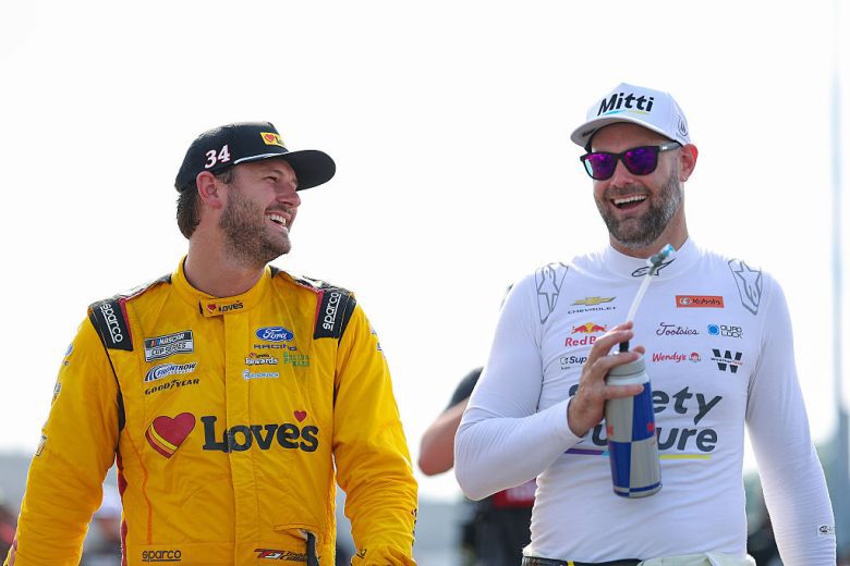 Todd Gilliland and Shane van Gisbergen talk.
