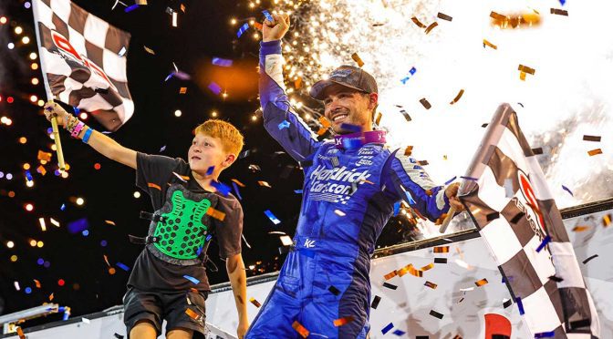 Kyle Larson wins fourth Knoxville Nationals title hours after Richmond Cup race