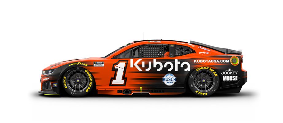 A graphic depicting the No. 1 Chevrolet.