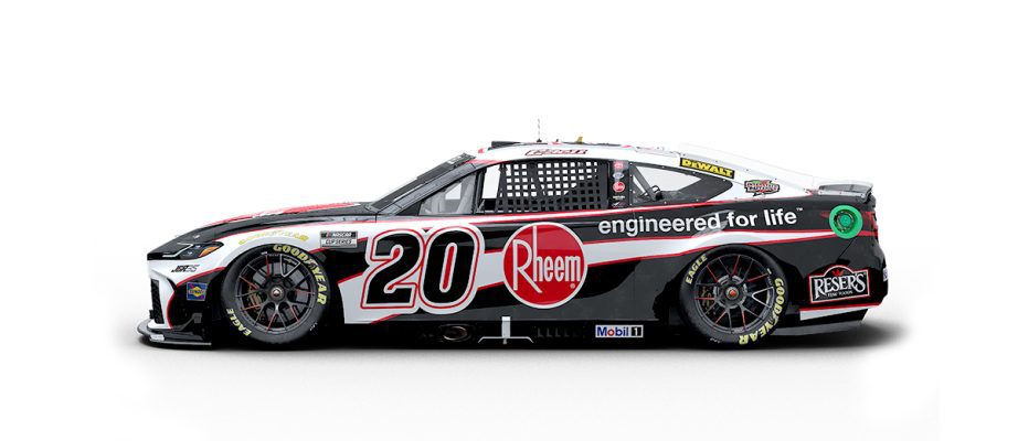 A graphic depicting the No. 20 Toyota.