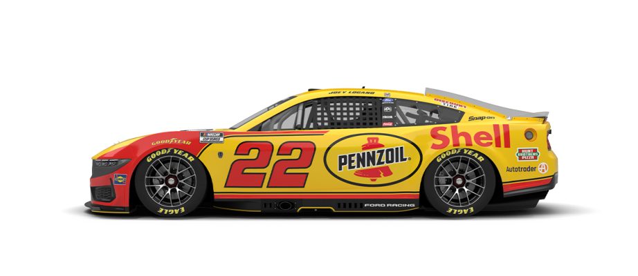 A graphic depicting the No. 22 Ford.