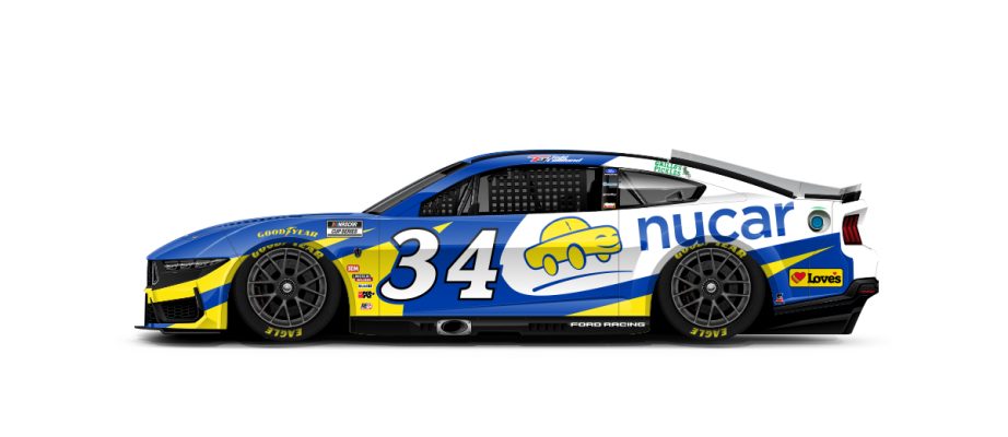 A graphic depicting the No. 34 Ford.