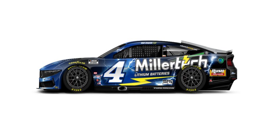 A graphic depicting the No. 4 Ford.
