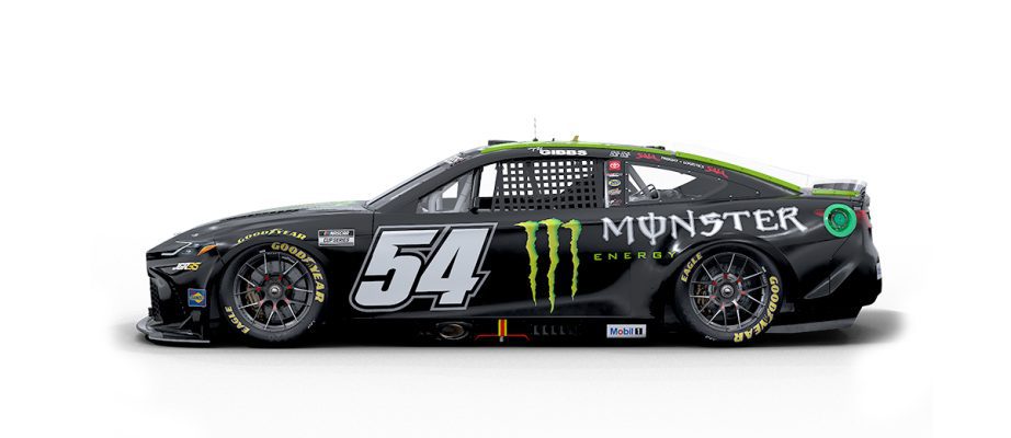A graphic depicting the No. 54 Toyota.
