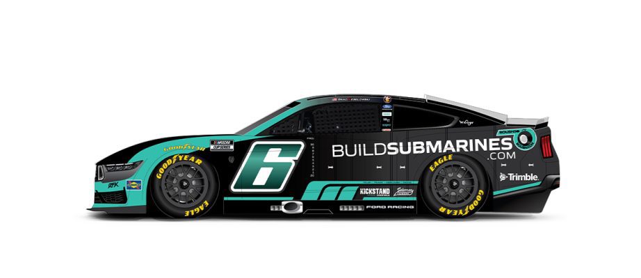 A graphic depicting the No. 6 Ford.