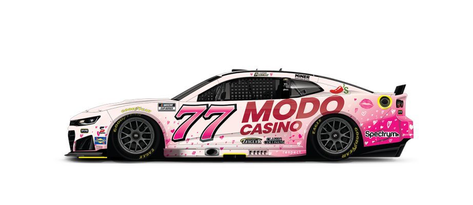 A graphic depicting the No. 77 Chevrolet.
