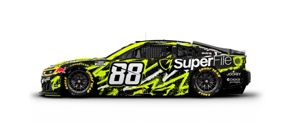 A graphic depicting the No. 88 Chevrolet.