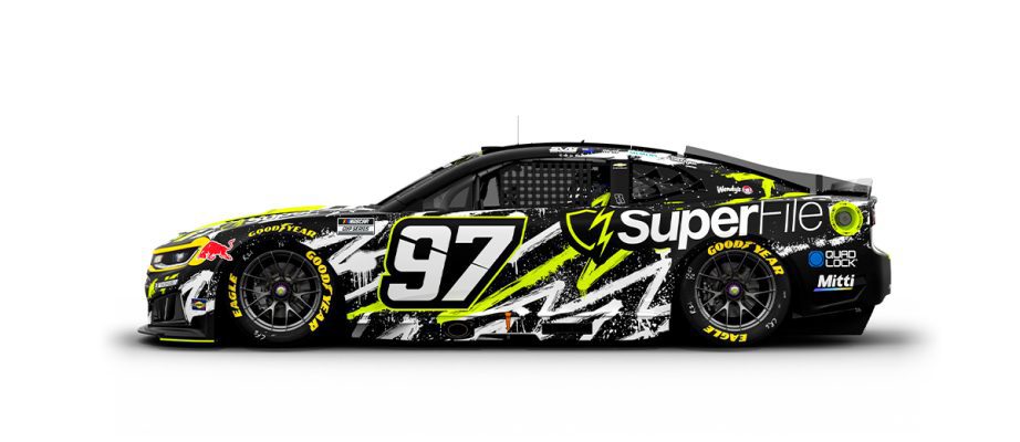 A graphic depicting the No. 97 Chevrolet.
