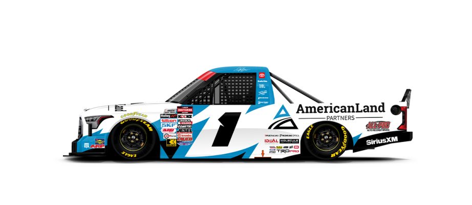 A graphic depicting the No. 1 Toyota.