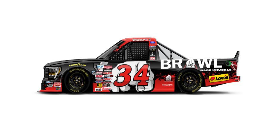 A graphic depicting the No. 34 Ford.