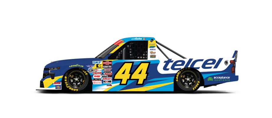 A graphic depicting the No. 44 Chevrolet.