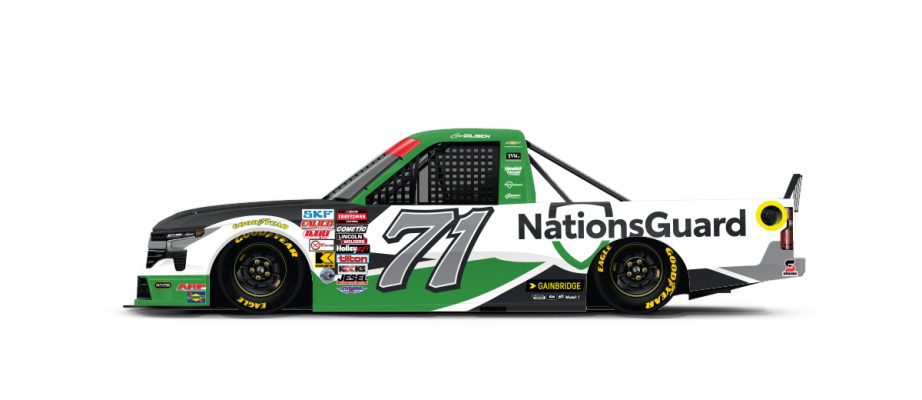 A graphic depicting the No. 71 Chevrolet.