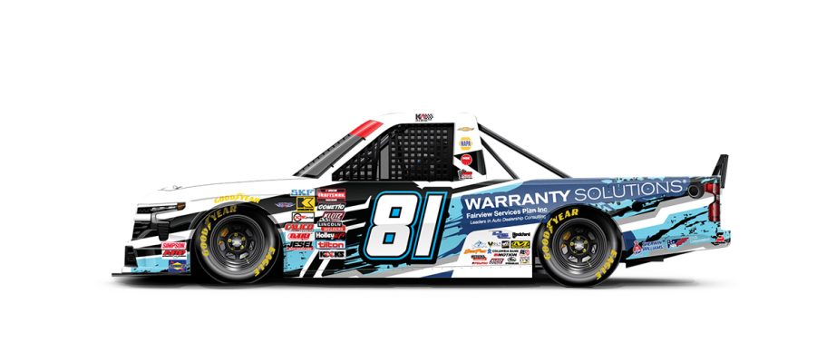 A graphic depicting the No. 81 Chevrolet.