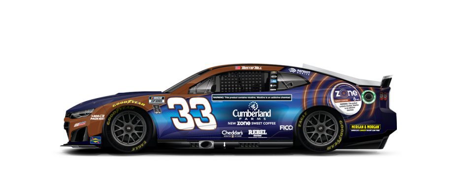 A graphic depicting the No. 33 Chevrolet.