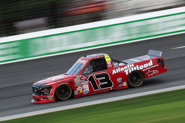 Cole Butcher drives at New Hampshire.