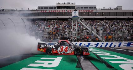 Layne Riggs survives in double OT at New Hampshire; Ankrum seals final spot in Truck Series’ Chase