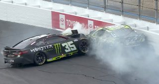 Promo Image for Herbst crashes after McDowell contact; hit by Zilisch
