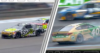 Promo Image for SVG surges to lead, Nemechek spins under green