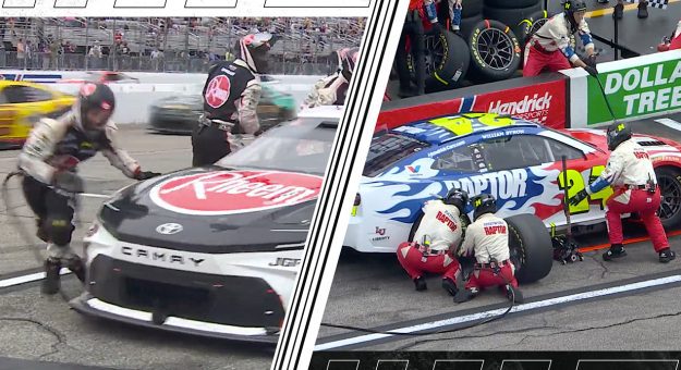 Pit-road chaos strikes Bell, Byron at New Hampshire