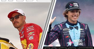 Promo Image for Logano reacts to Hocevar's pre-race spin