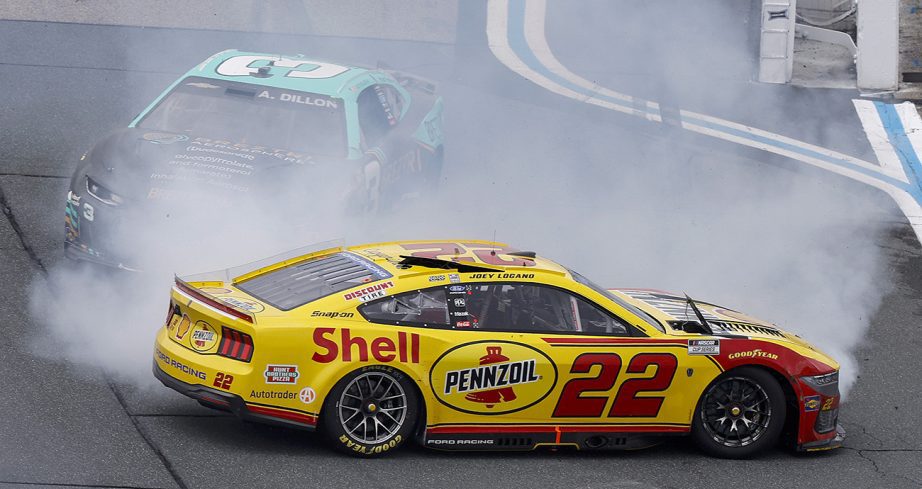 austin dillon logano wreck