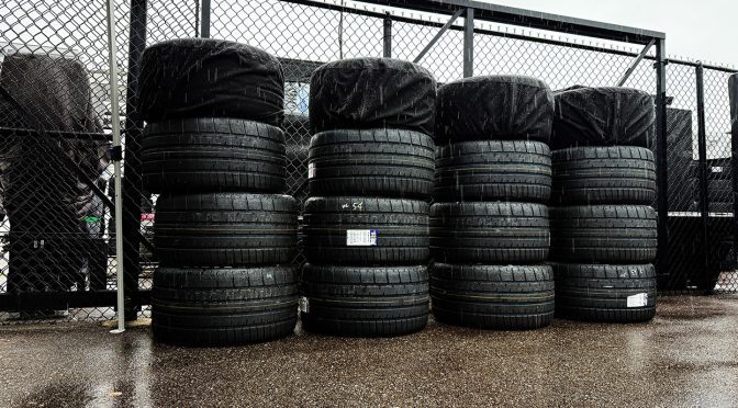 Cup Series race at New Hampshire begins on wet-weather tires
