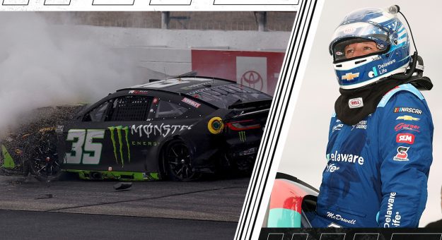 In-car camera: What led to Herbst's late wreck at Loudon