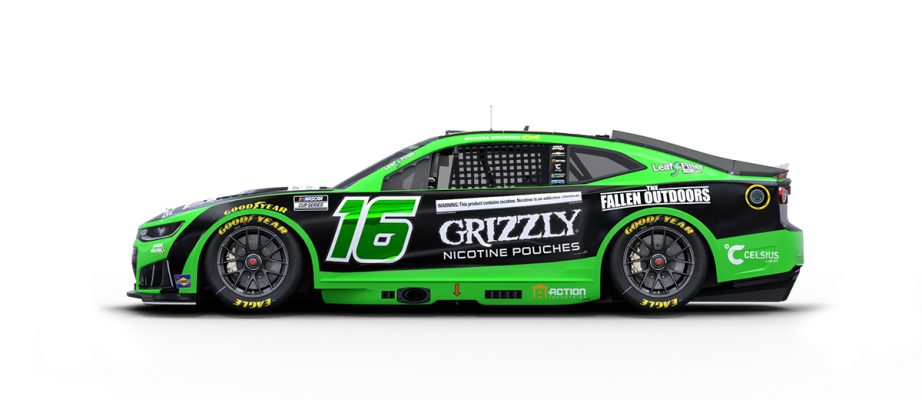 A graphic depicting the No. 16 Chevrolet.