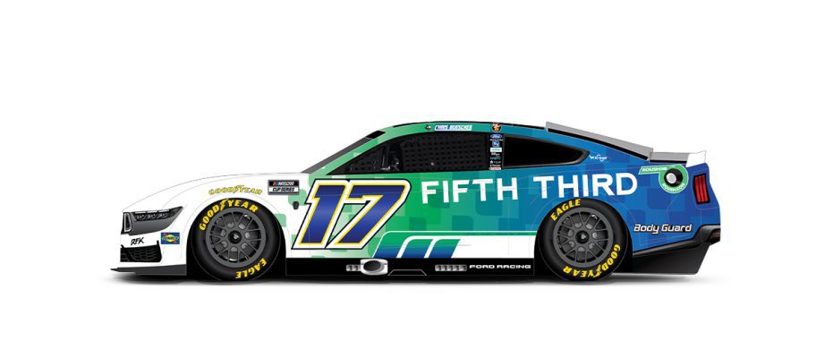 A graphic depicting the No. 17 Ford.
