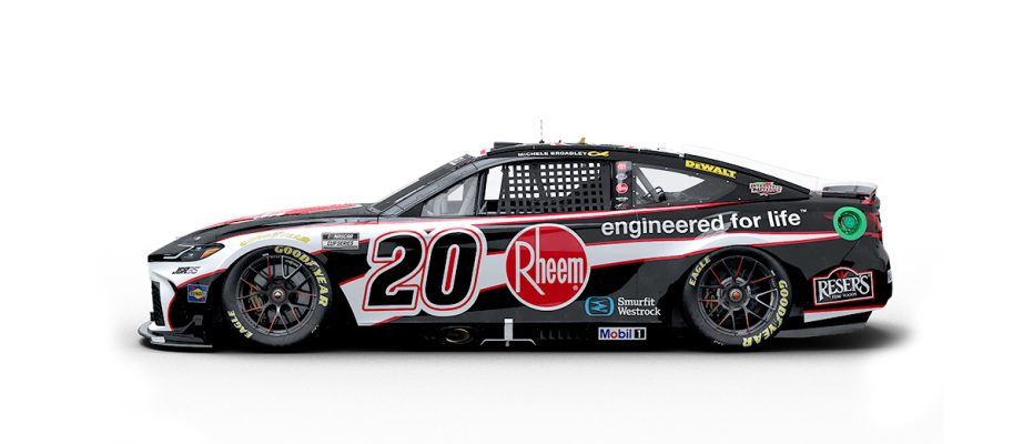 A graphic depicting the No. 20 Toyota.