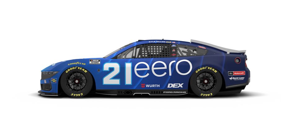 A graphic depicting the No. 21 Ford.