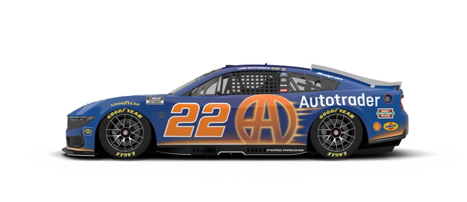 A graphic depicting the No. 22 Ford.