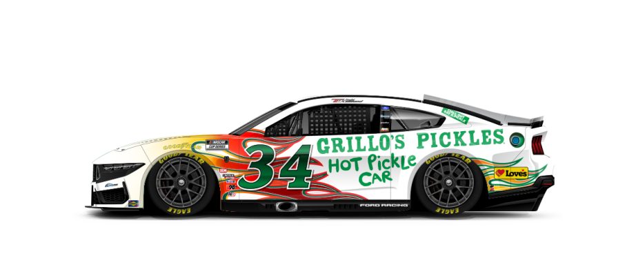 A graphic depicting the No. 34 Ford.