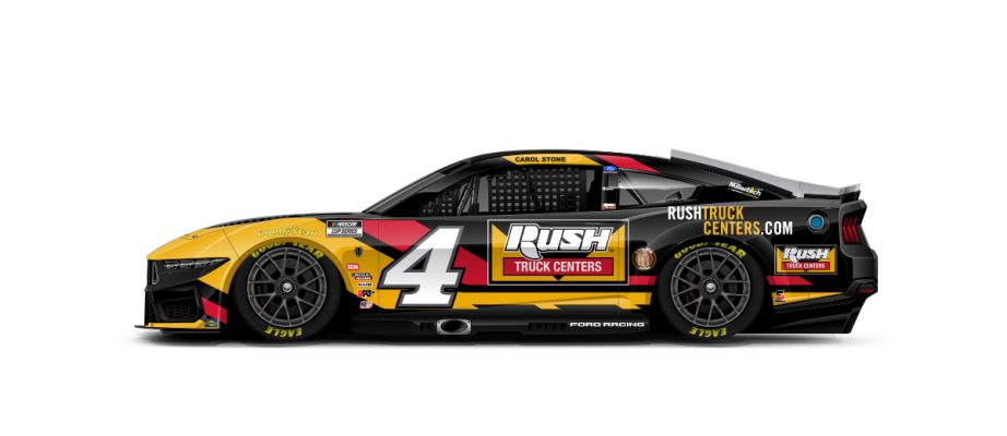 A graphic depicting the No. 4 Ford.