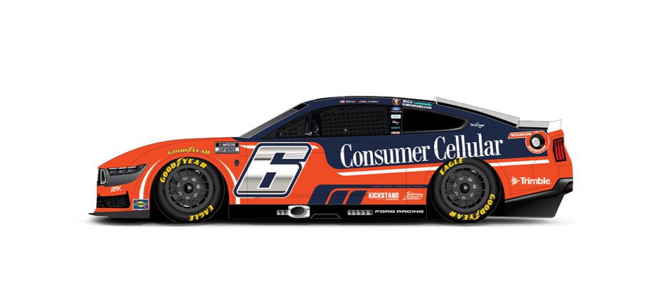 A graphic depicting the No. 6 Ford.