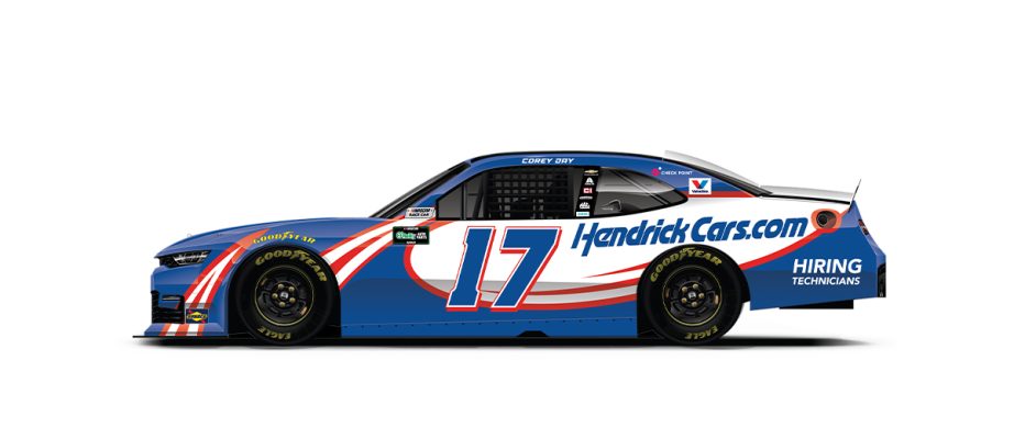 A graphic depicting the No. 17 Chevrolet.