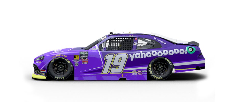 A graphic depicting the No. 19 Toyota.
