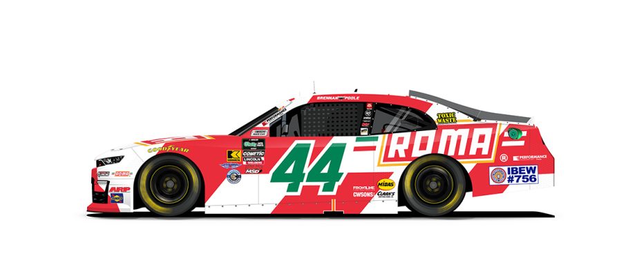 A graphic depicting the No. 44 Chevrolet.