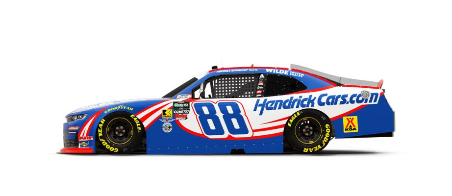 A graphic depicting the No. 88 Chevrolet.