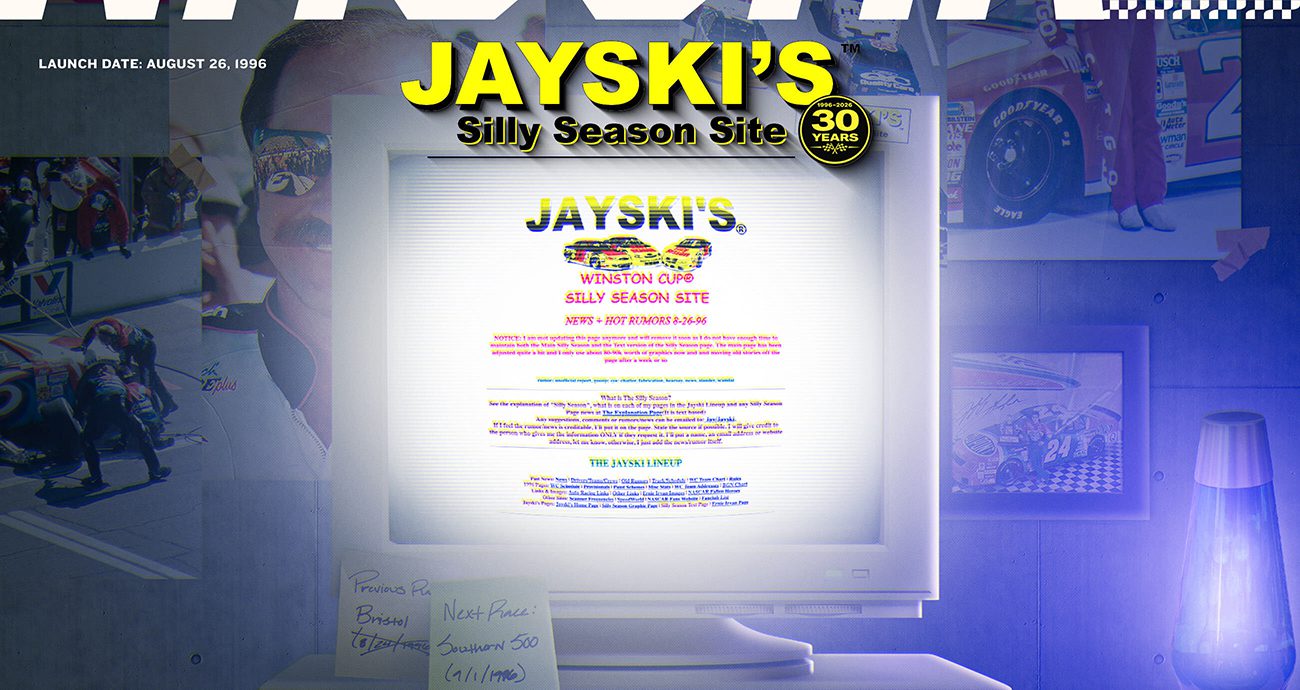 A graphic celebrating 30 years of Jayski.