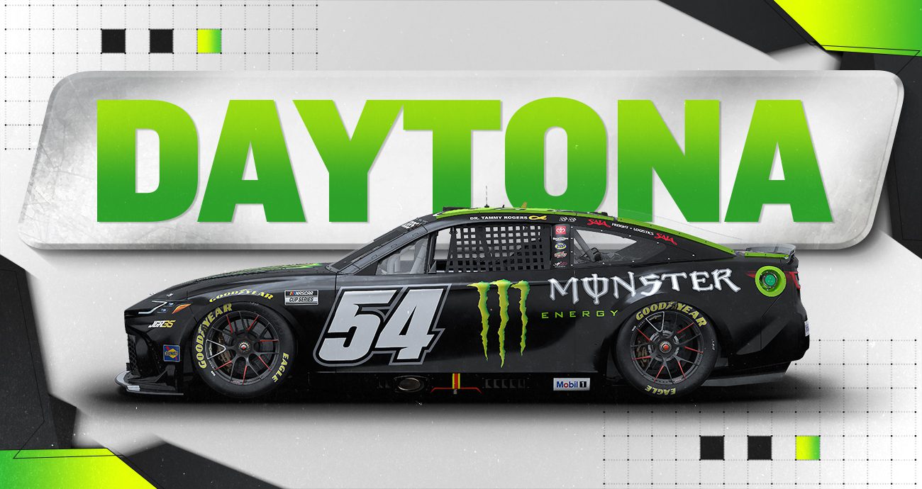 Ty Gibbs Monster Energy paint scheme for the Daytona summer race in 2026.